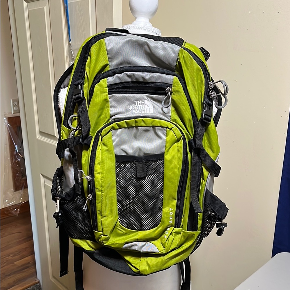 The North Face Sure Shot Green and Black Men's Backpack